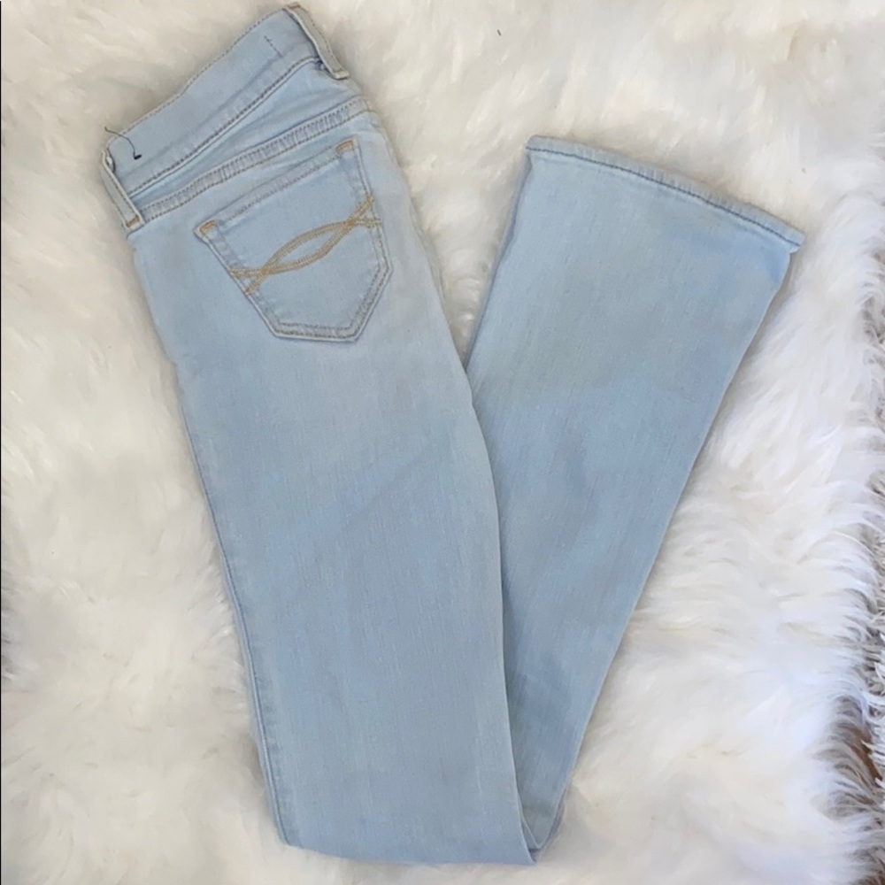 Light blue Abercrombie jeans.